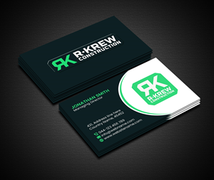 Diseño de Tarjeta de Presentación por Creations Box 2015 para RKREW Construction | Diseño: #32189160