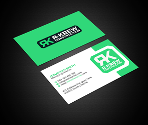 Diseño de Tarjeta de Presentación por Creations Box 2015 para RKREW Construction | Diseño: #32189166