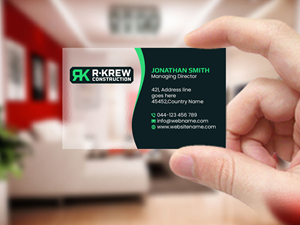 Business Card Design by Creations Box 2015 for RKREW Construction | Design: #32189543