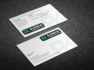 Diseño de Tarjeta de Presentación por Magic of Art para RKREW Construction | Diseño #32200650
