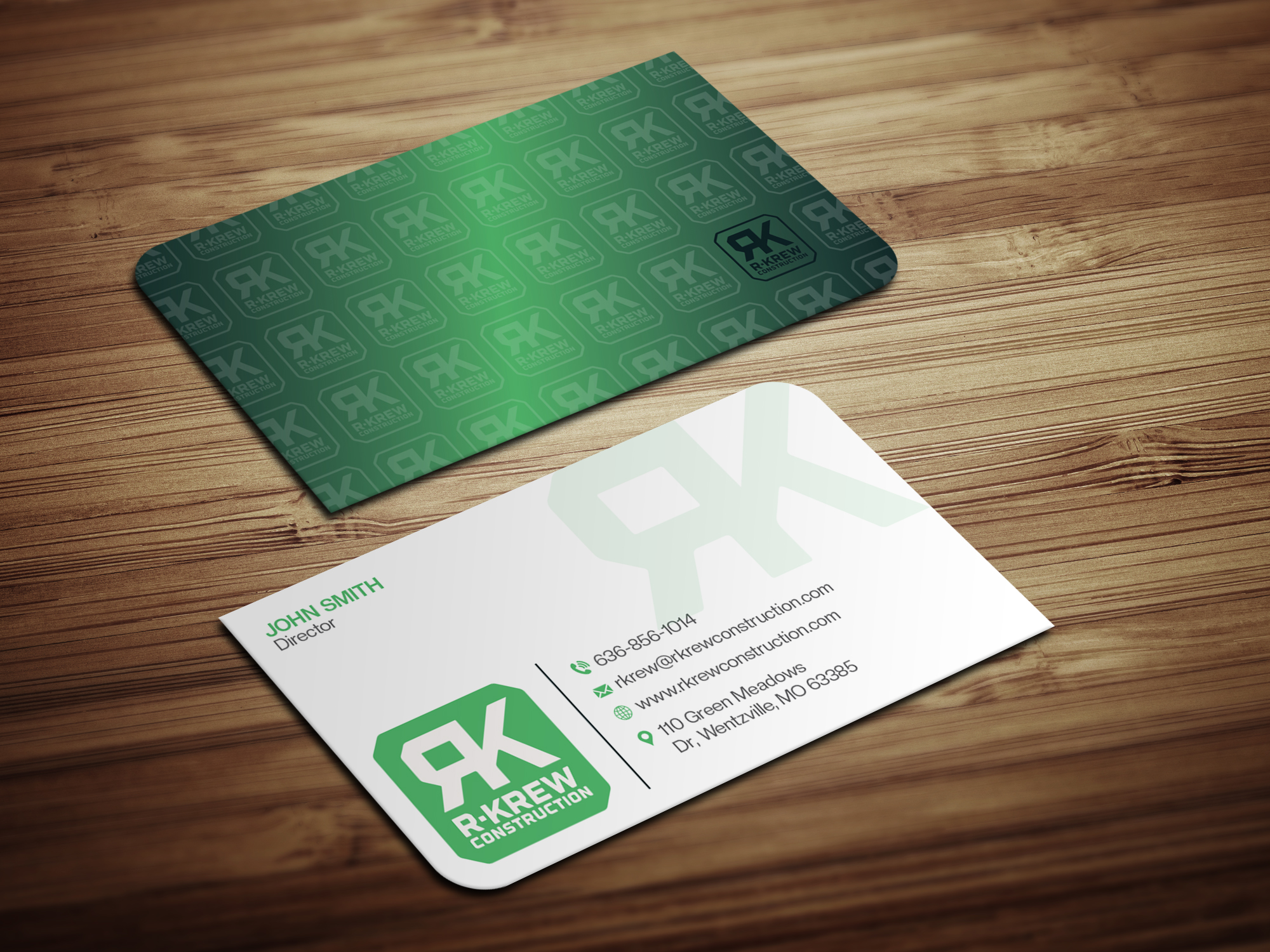 Business Card Design by Magic of Art for RKREW Construction | Design #32200695