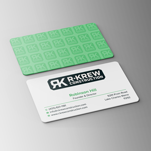 Business Card Design by Bikash Das for RKREW Construction | Design: #32174040