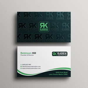 Business Card Design by Bikash Das for RKREW Construction | Design: #32193215