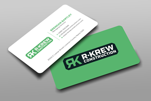 Diseño de Tarjeta de Presentación por Uttom 2 para RKREW Construction | Diseño: #32173985