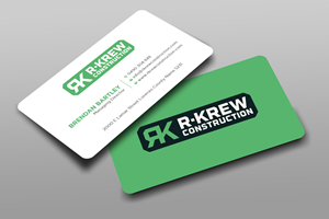 Diseño de Tarjeta de Presentación por Uttom 2 para RKREW Construction | Diseño: #32173986