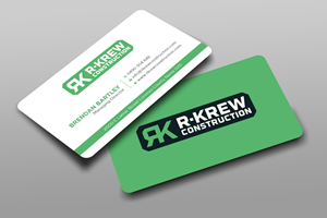 Diseño de Tarjeta de Presentación por Uttom 2 para RKREW Construction | Diseño: #32174016