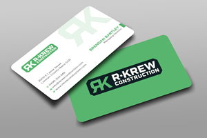 Diseño de Tarjeta de Presentación por Uttom 2 para RKREW Construction | Diseño: #32174017