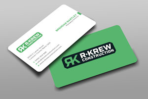 Diseño de Tarjeta de Presentación por Uttom 2 para RKREW Construction | Diseño: #32174019