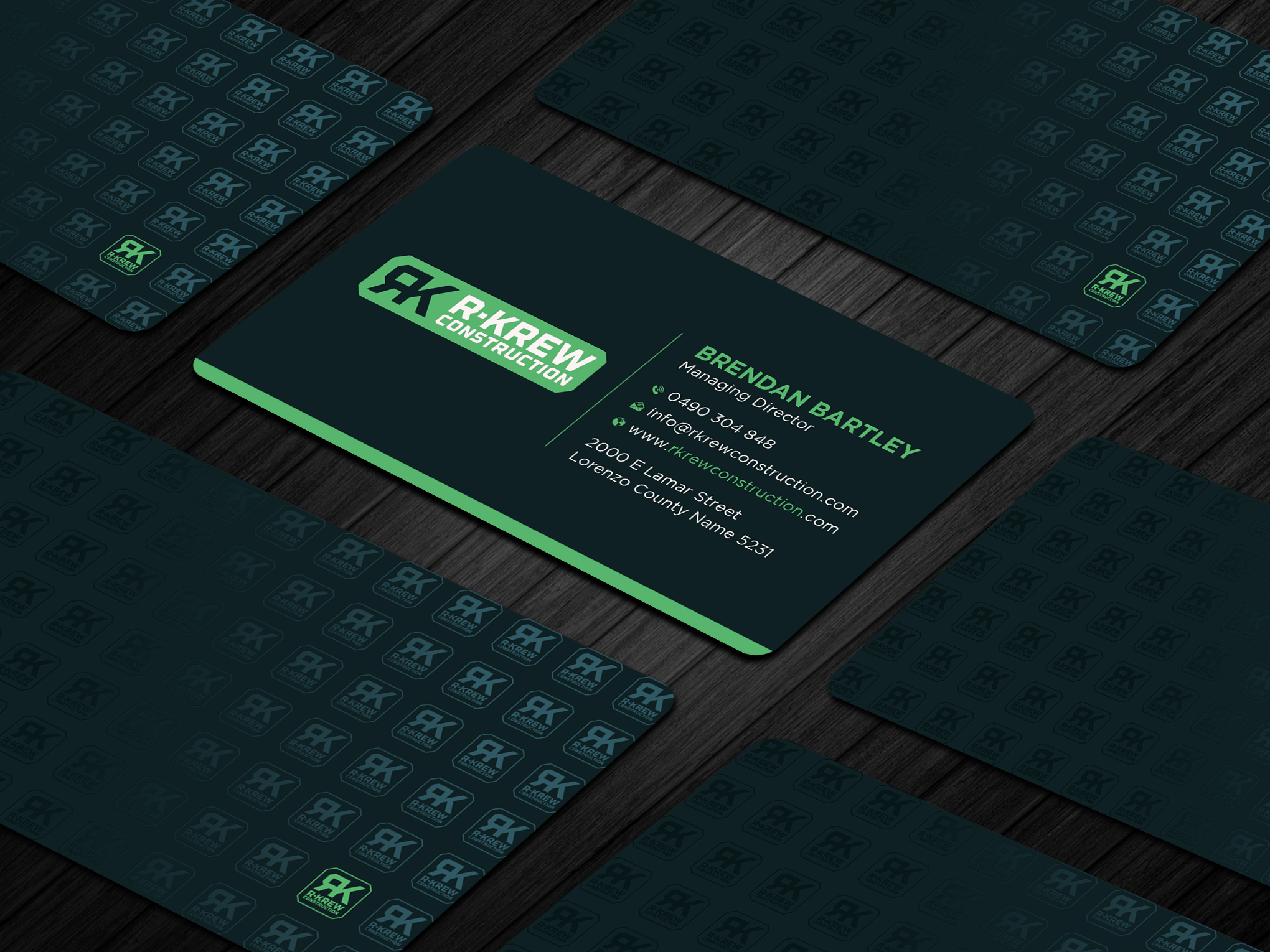 Business Card Design by Uttom 2 for RKREW Construction | Design #32174732