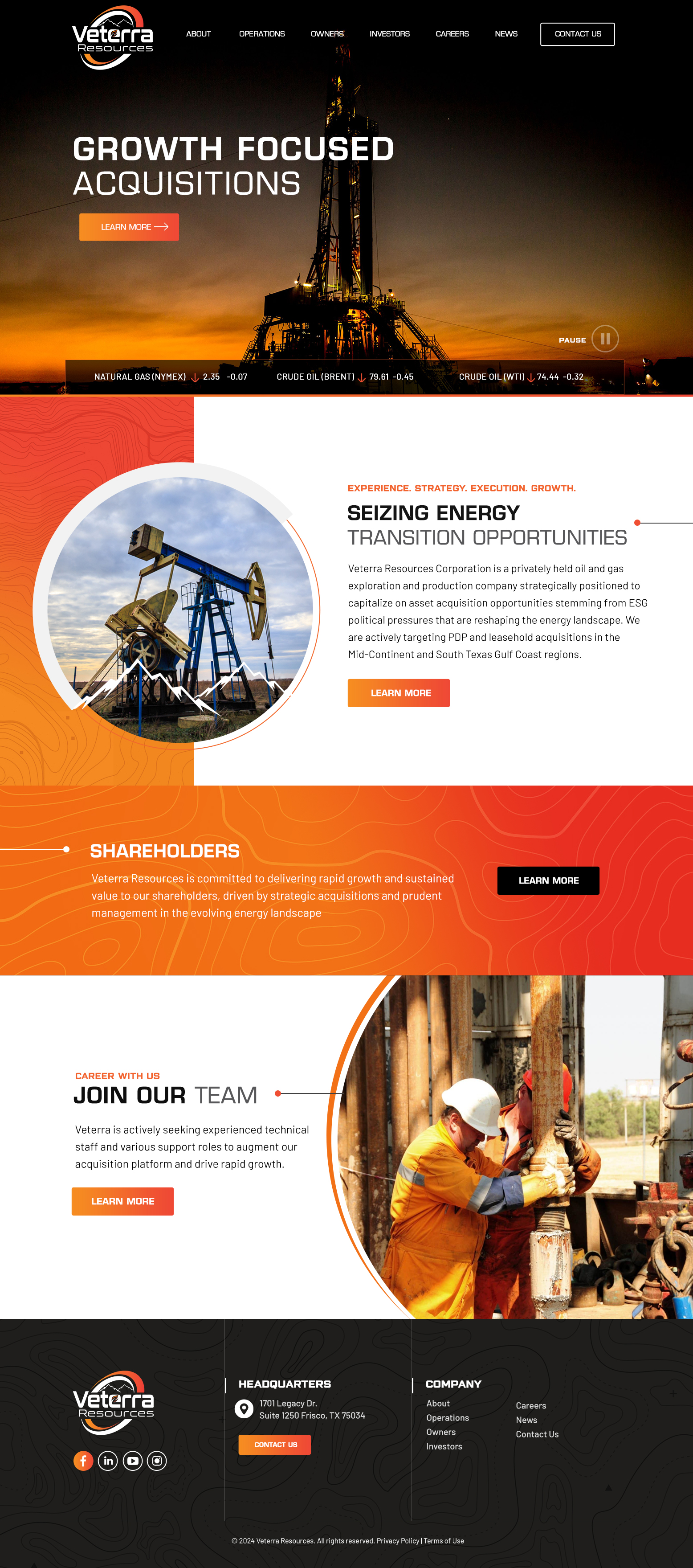 Diseño Web por Blue Sparrow para Tunnel Energy Partners | Diseño #32193278