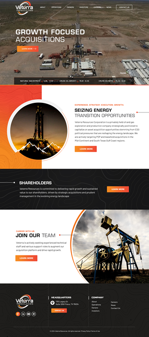 Web Design by Blue Sparrow for Tunnel Energy Partners | Design: #32193328