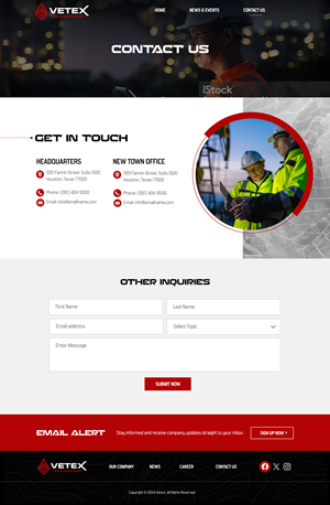 Web Design by Blue Sparrow for Tunnel Energy Partners | Design: #32446188