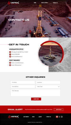 Web Design by Blue Sparrow for Tunnel Energy Partners | Design: #32451956