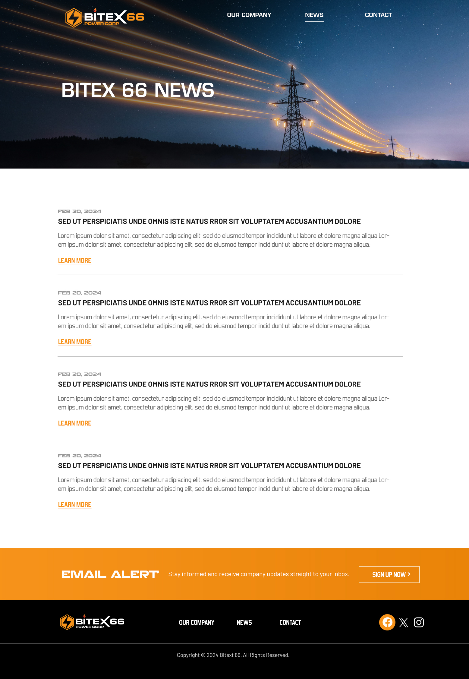 Web Design par Blue Sparrow pour Tunnel Energy Partners | Design #32570520