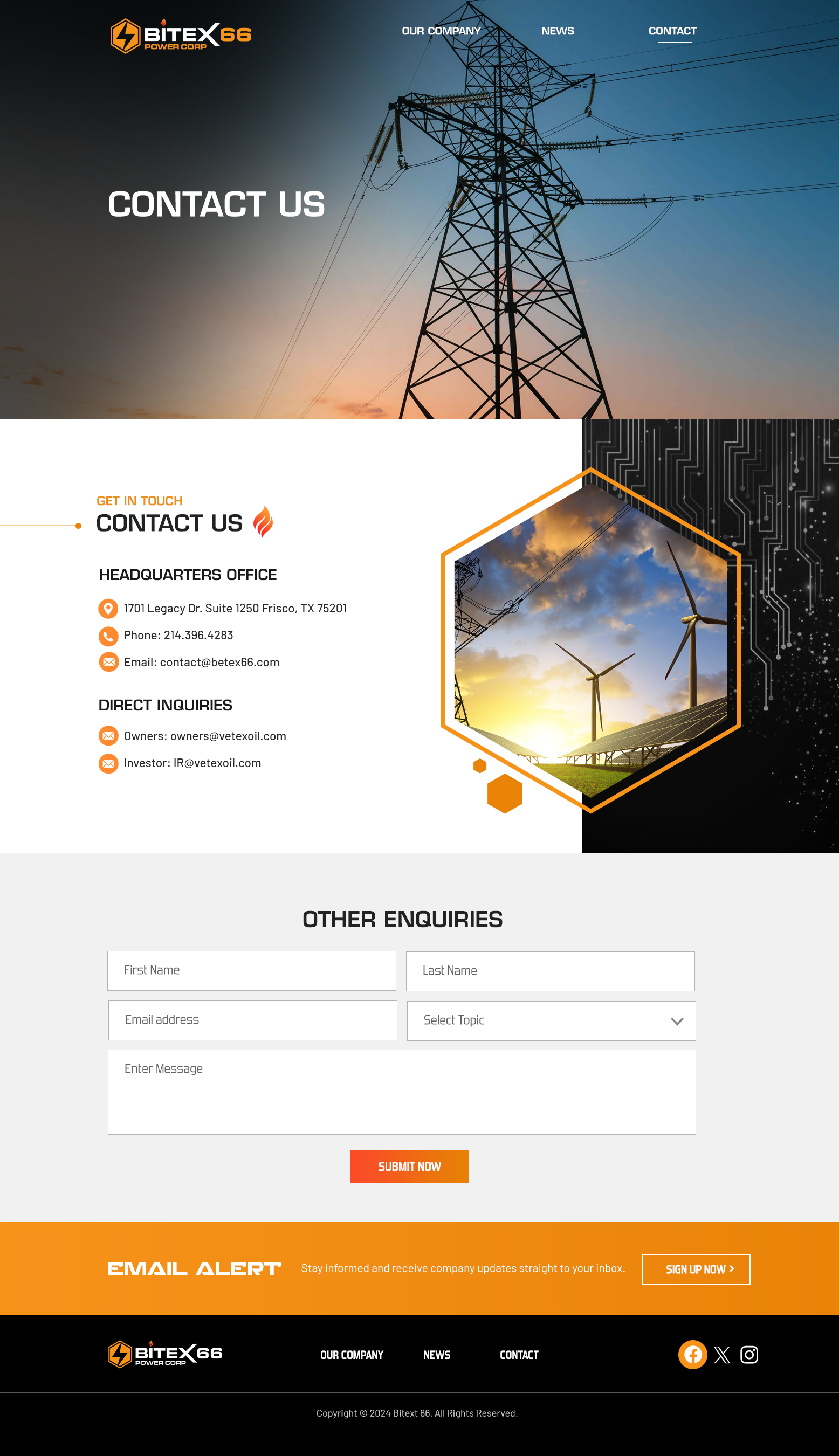 Web Design by Blue Sparrow for Tunnel Energy Partners | Design #32570521