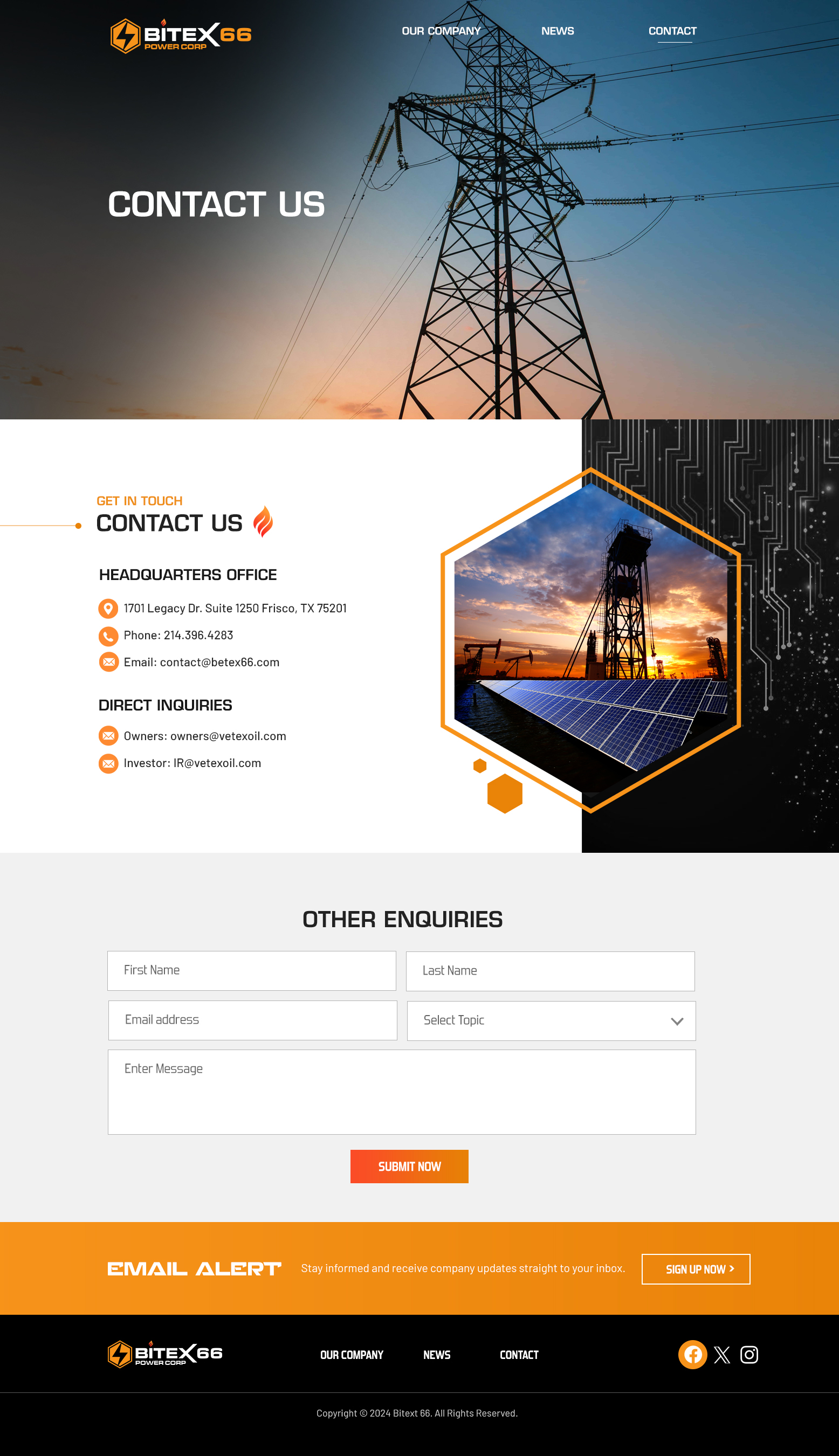 Web Design by Blue Sparrow for Tunnel Energy Partners | Design #32595435