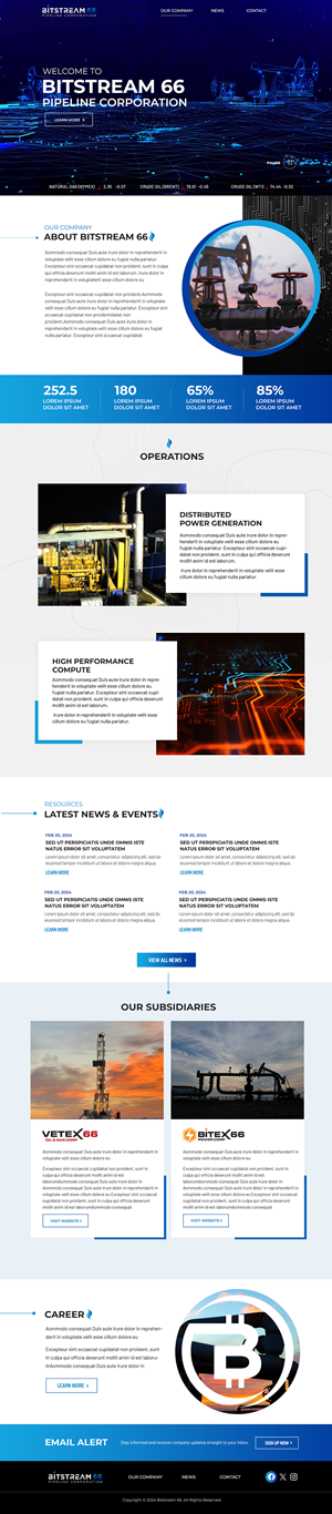 Web Design by Blue Sparrow for Tunnel Energy Partners | Design: #32753434