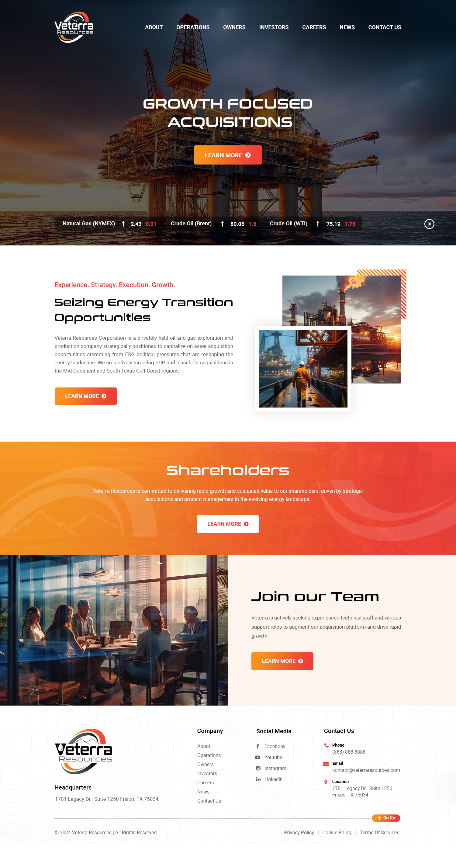 Web Design by Dreams Designs for Tunnel Energy Partners | Design #32190886