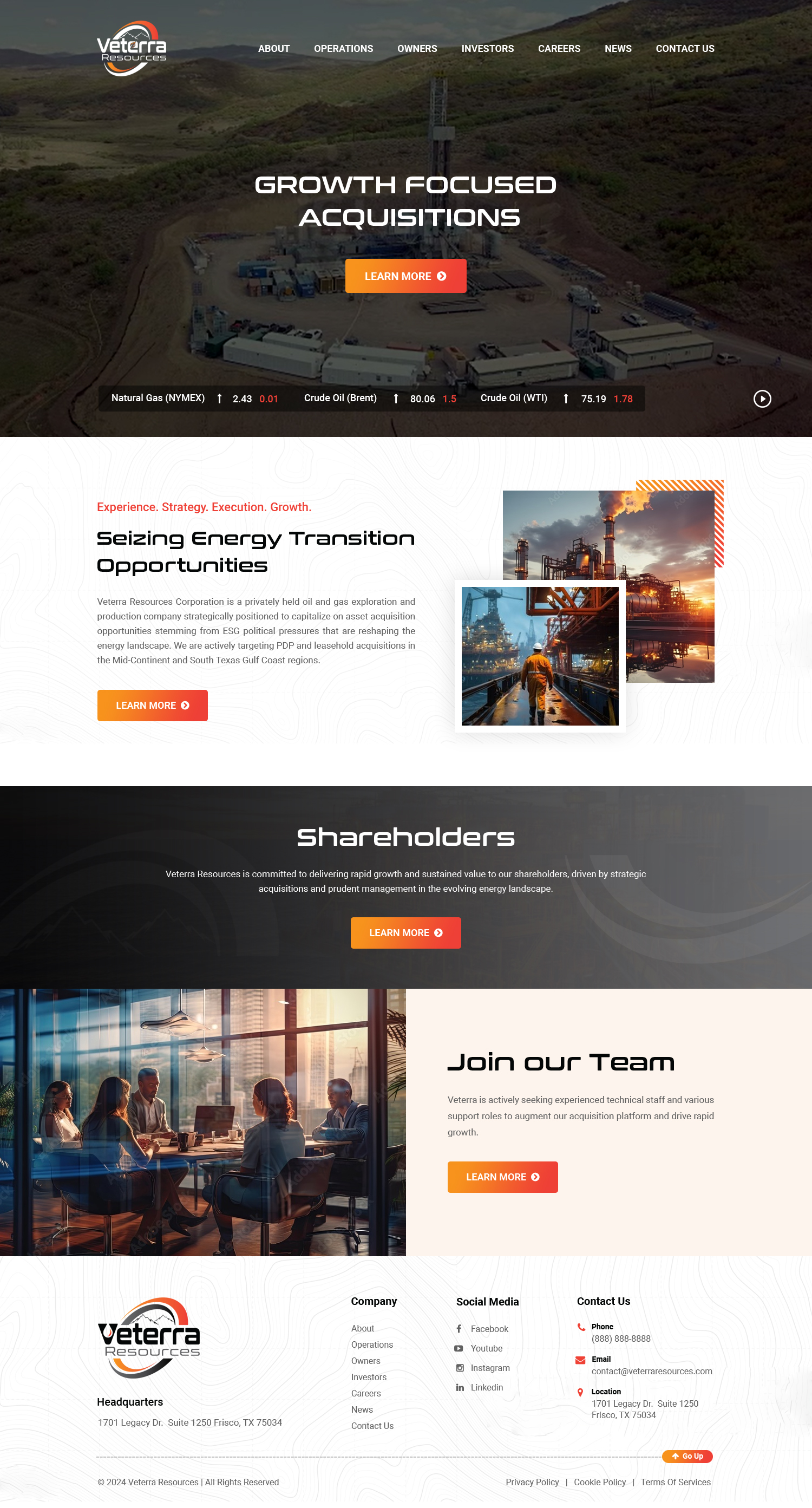 Web Design by Dreams Designs for Tunnel Energy Partners | Design #32193736