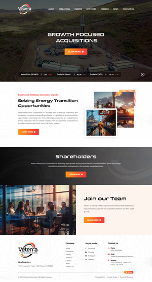 Web Design by Dreams Designs for Tunnel Energy Partners | Design: #32193736