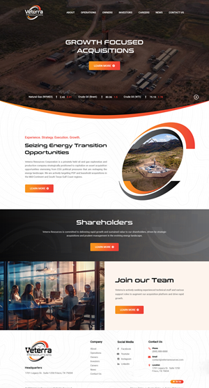 Web Design by Dreams Designs for Tunnel Energy Partners | Design: #32193737