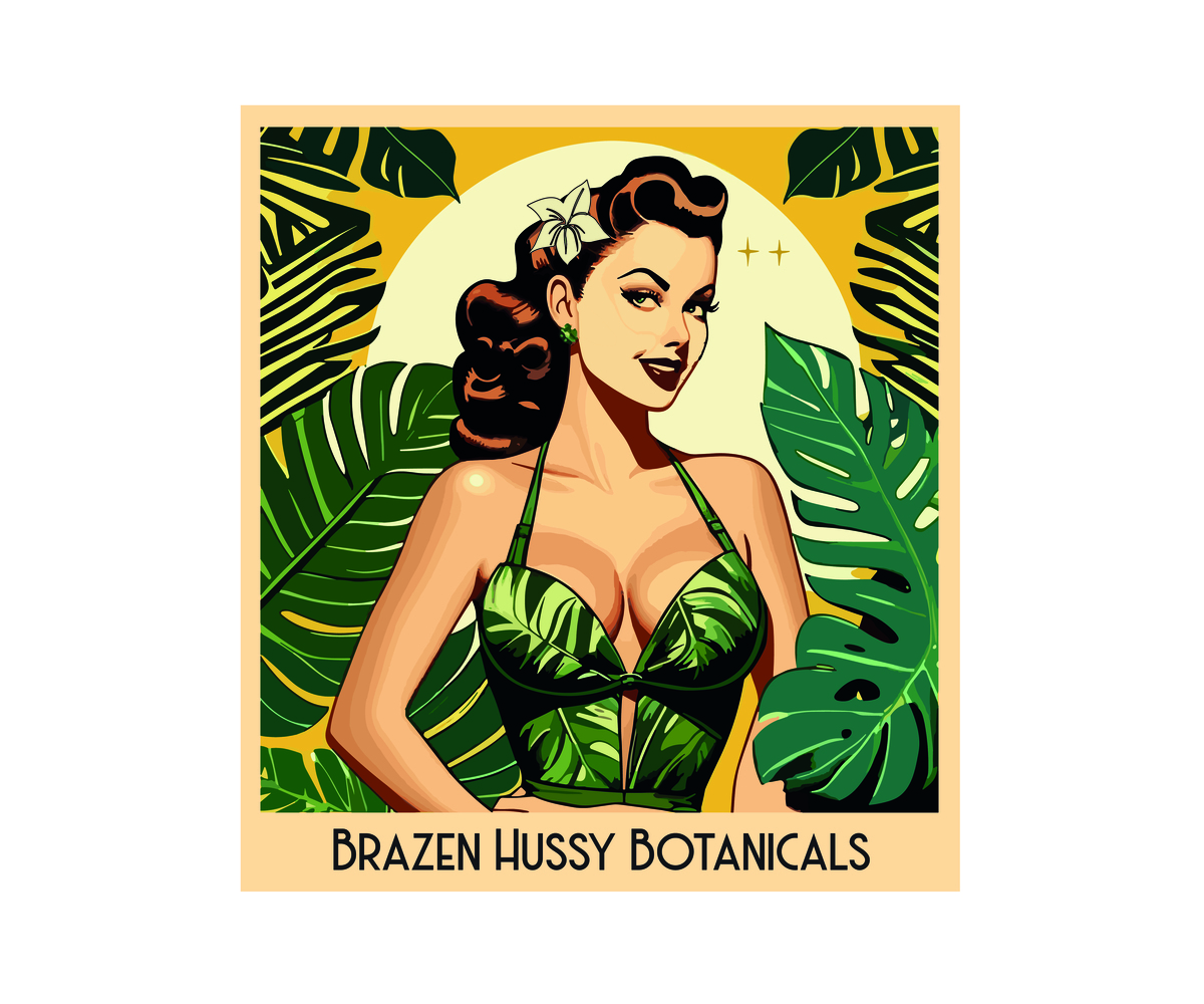 Diseño de Logo por JanoMt para Brazen Hussy Botanicals | Diseño: #32233042