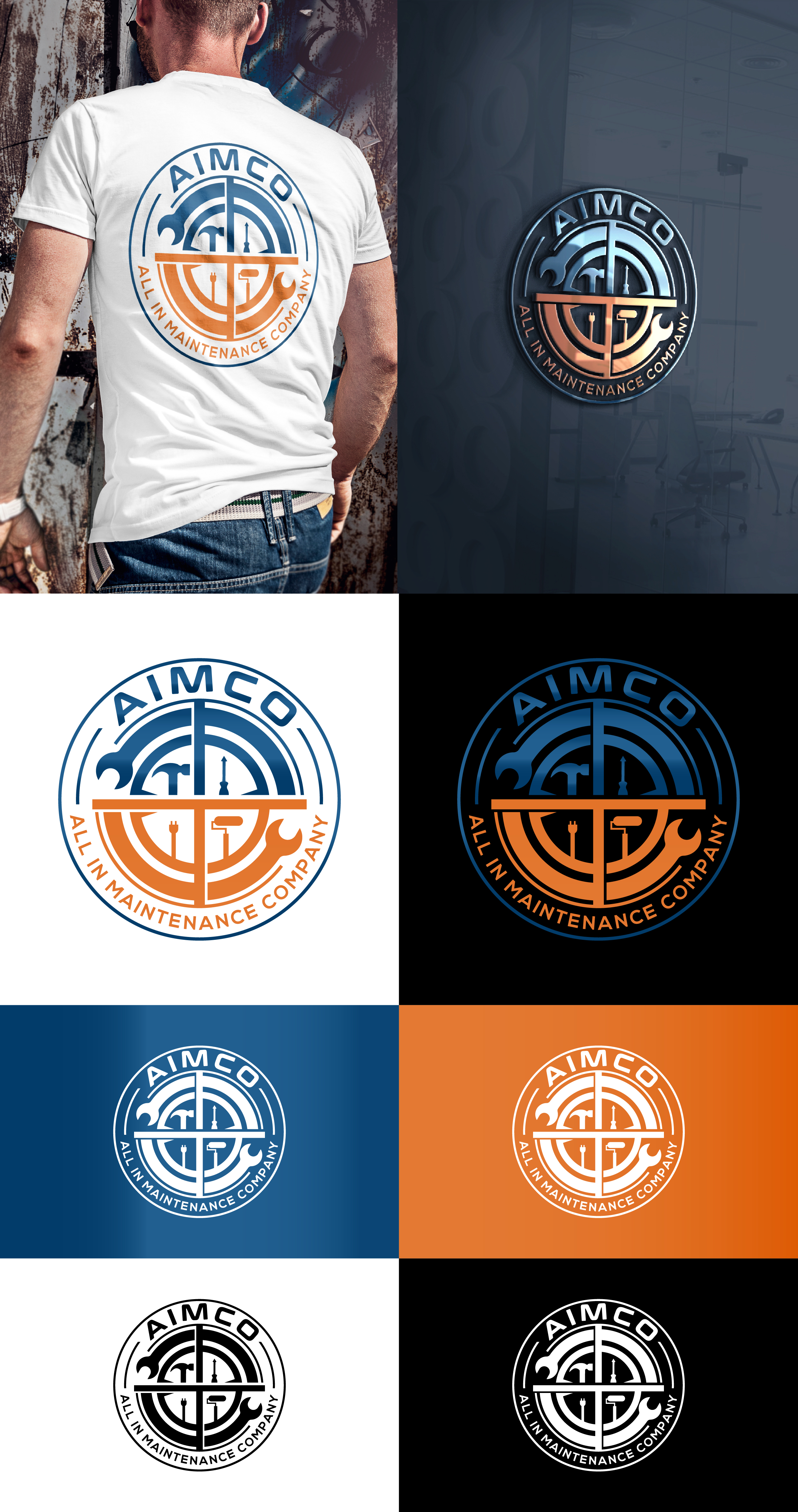 Logo Design by AlphabetZero.com for All in maintenance company "AIMCO" | Design #32211310
