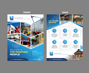 Flyer design for Commcercial building painting services company