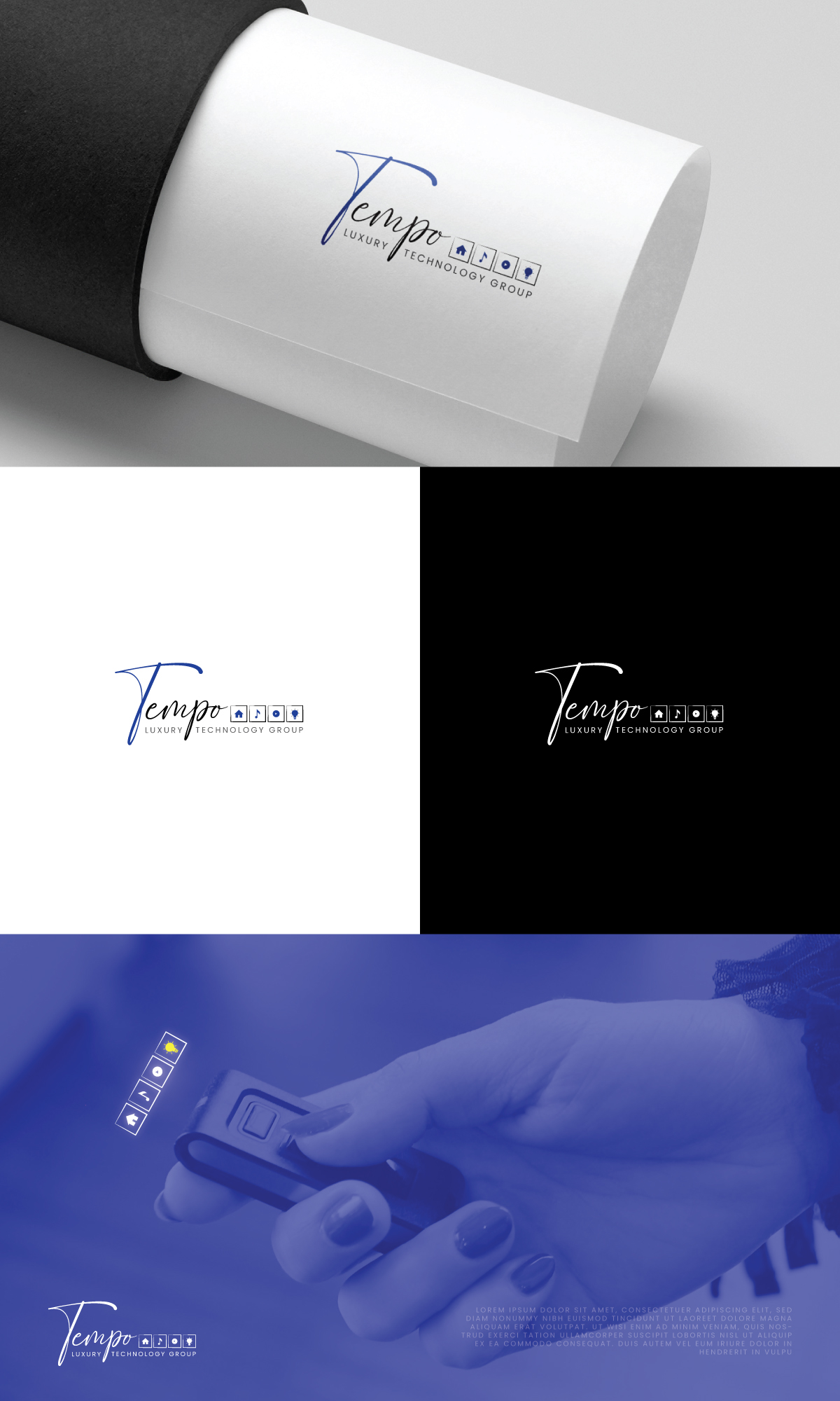 Logo Design by mehedi6566 for Tempo Luxury Technology Group | Design #32247025