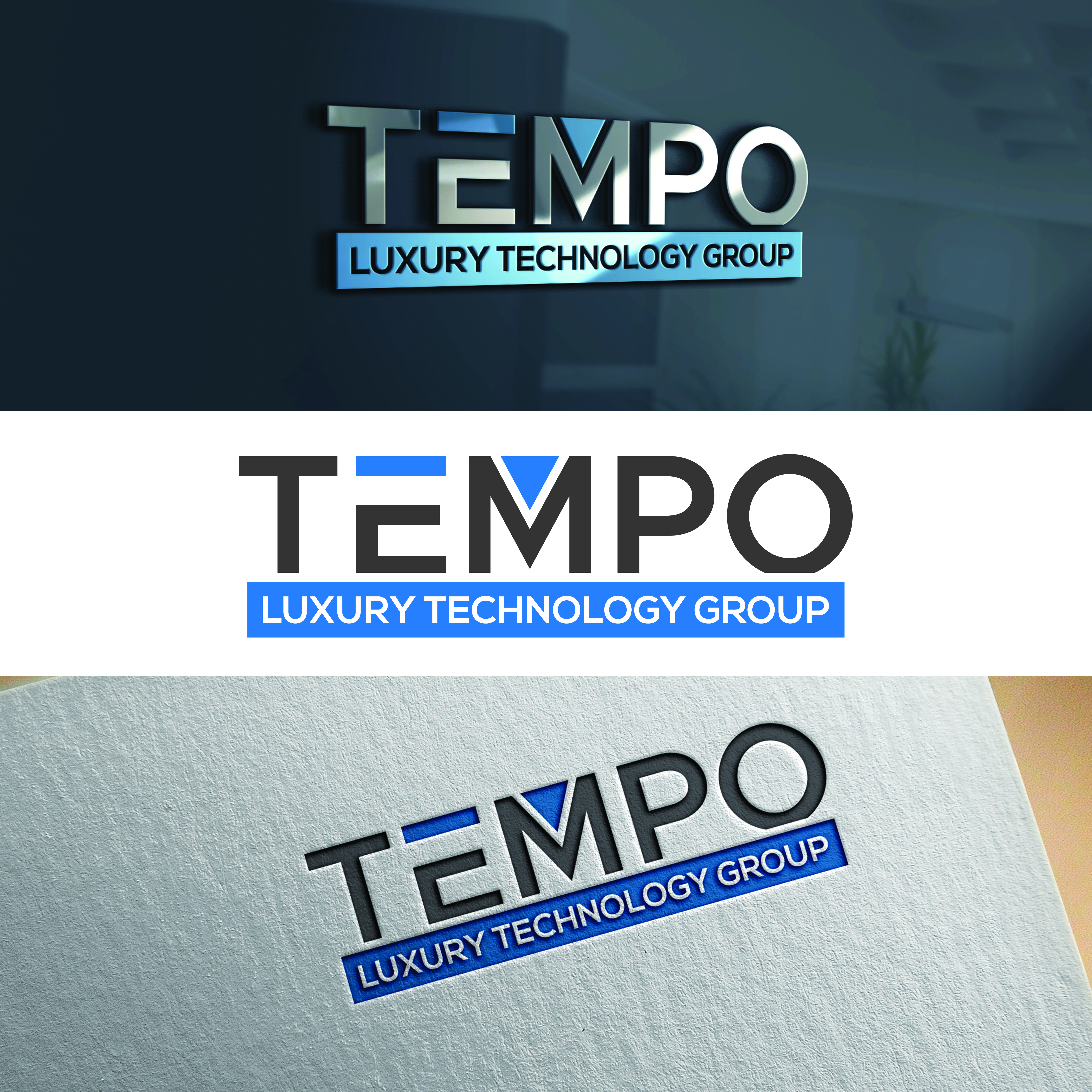 Logo Design by Md Hasibur Rahman for Tempo Luxury Technology Group | Design #32207964