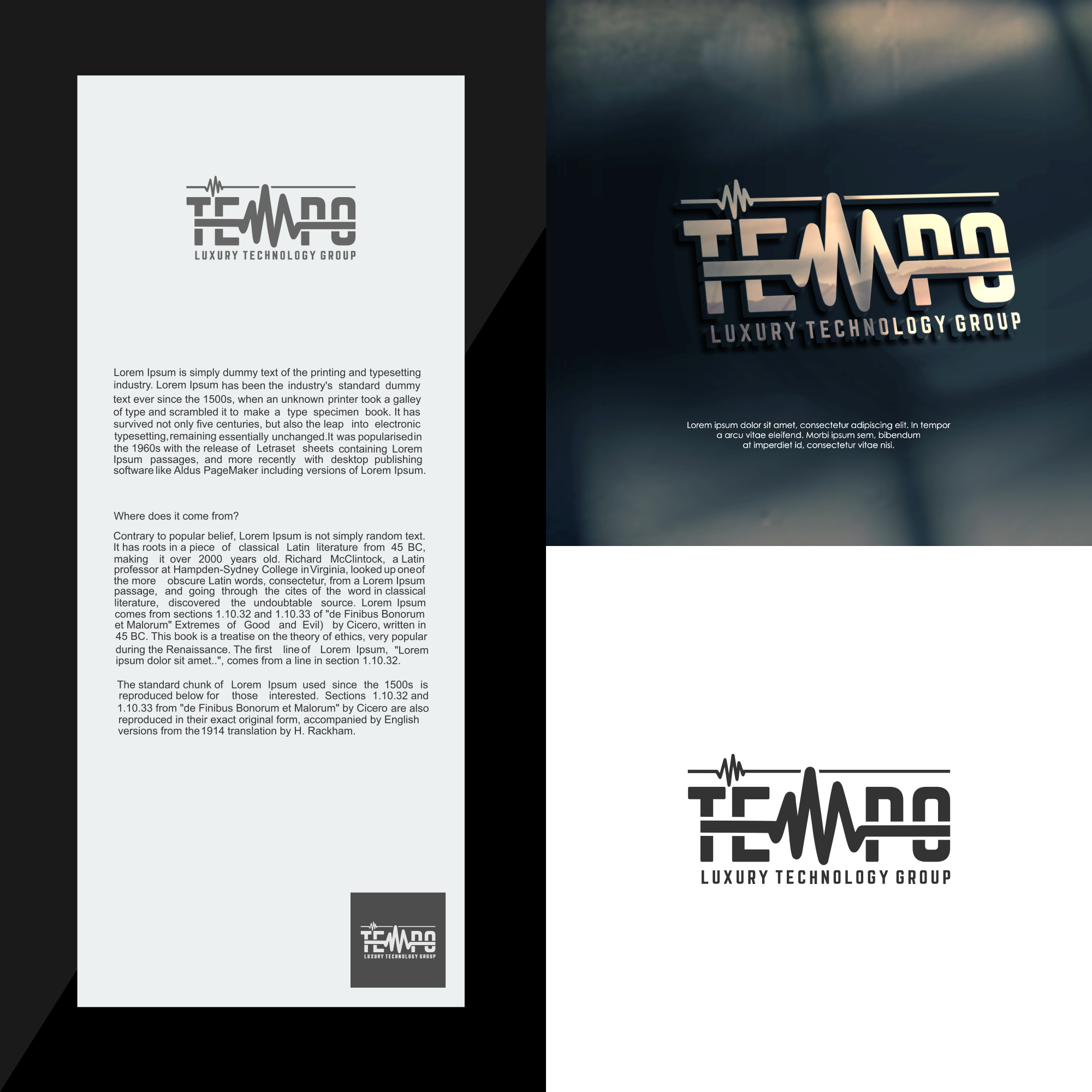 Logo Design by setan cell for Tempo Luxury Technology Group | Design #32243281