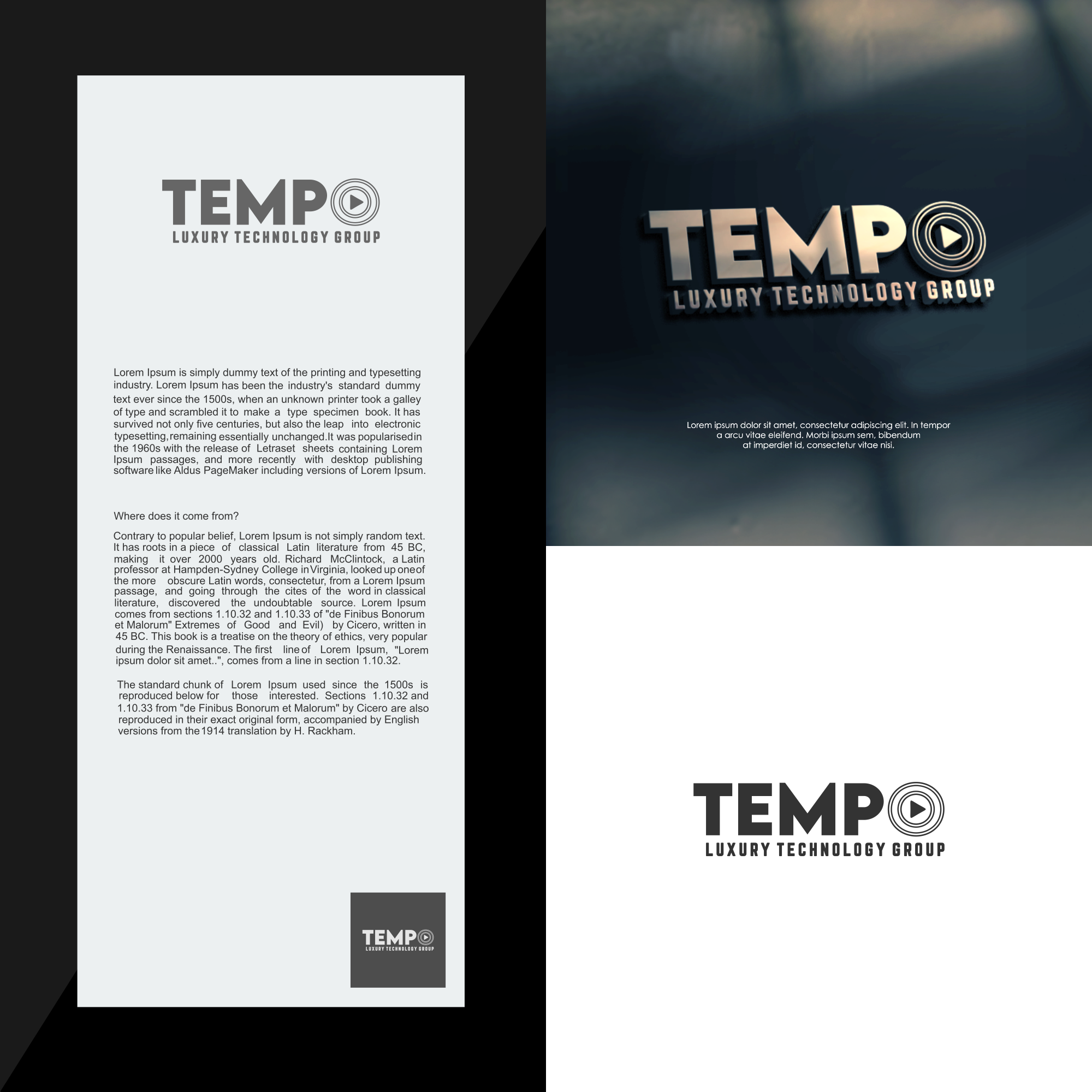 Logo Design by setan cell for Tempo Luxury Technology Group | Design #32243491