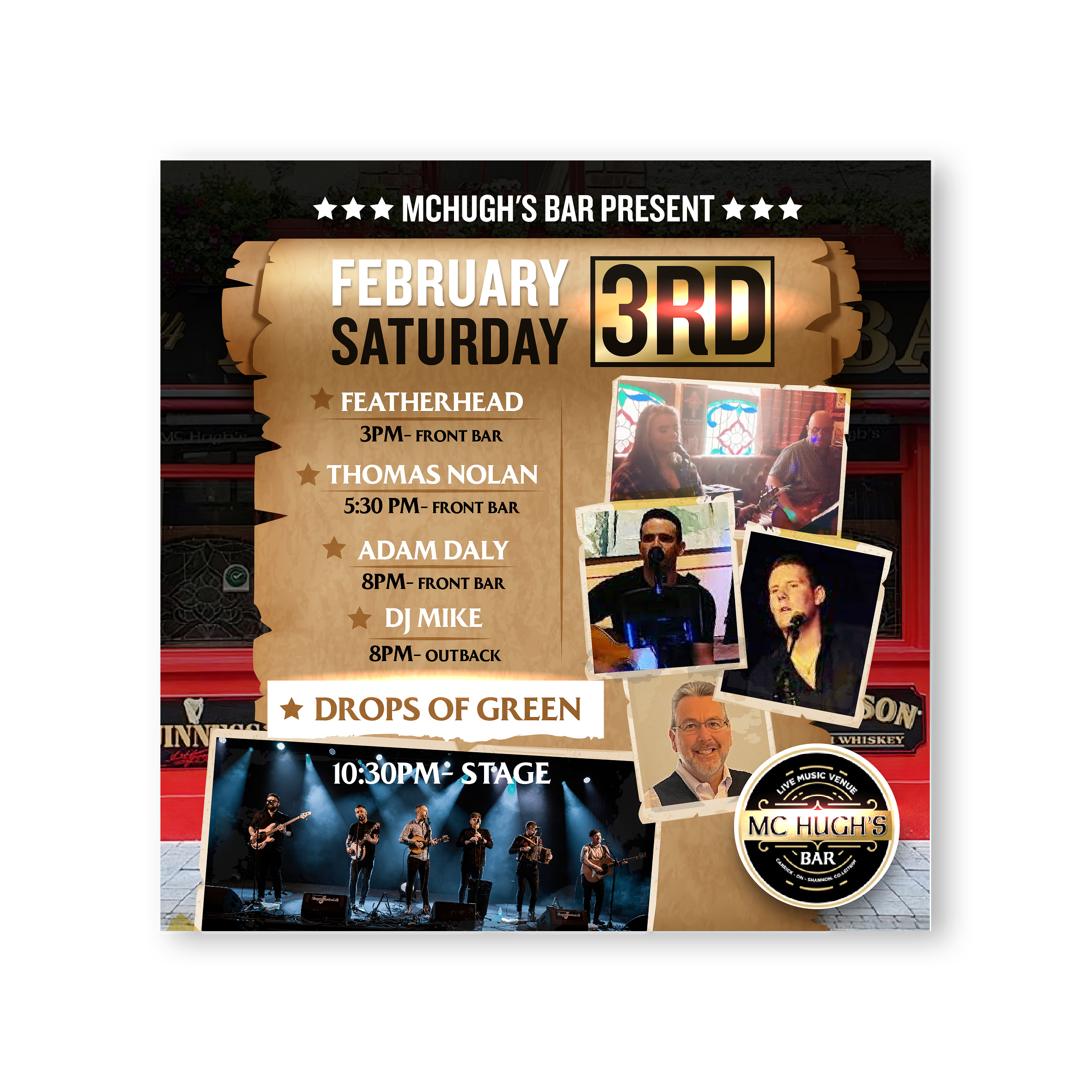 Design Graphique par Jose Lopez ( Verified Pro Designer ) pour Mc Hughs Bar | Design #32215592