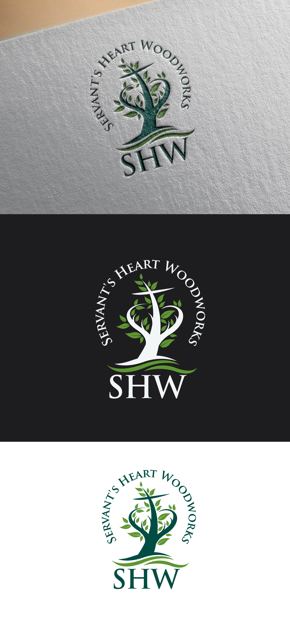 Logo Design by LogoPoko for Servants Heart Woodworks | Design #32214039