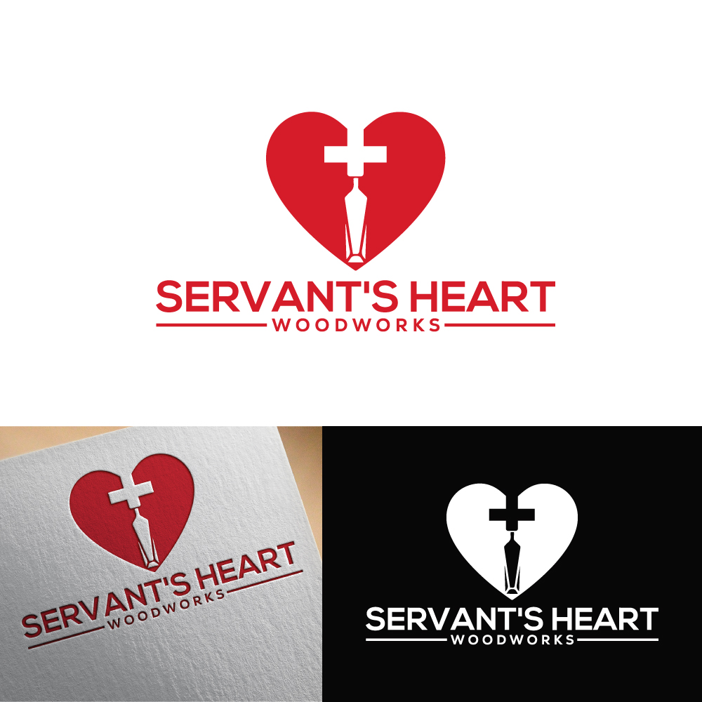 Logo Design by Md Nurullah 1 for Servants Heart Woodworks | Design #32240077