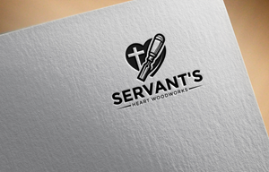 Logo Design by Design your Mind for Servants Heart Woodworks | Design: #32215310