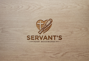 Logo Design by Design your Mind for Servants Heart Woodworks | Design: #32215311