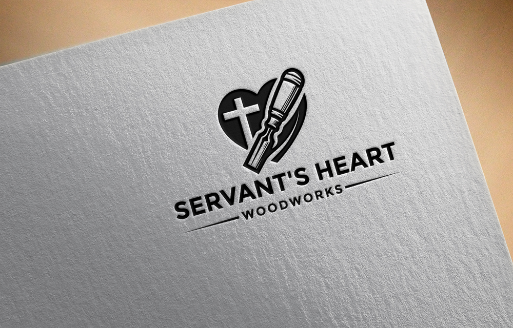 Logo Design by Design your Mind for Servants Heart Woodworks | Design #32219308