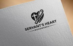 Logo Design by Design your Mind for Servants Heart Woodworks | Design: #32219308