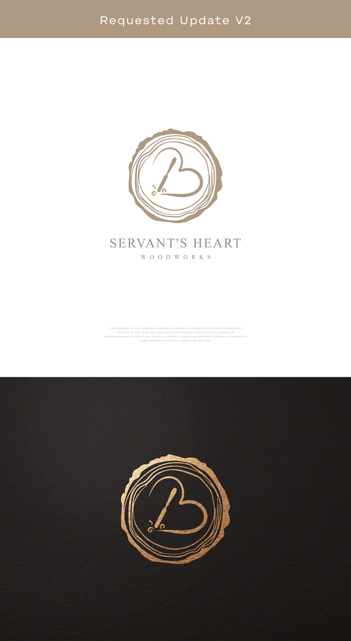 Logo Design by apik. for Servants Heart Woodworks | Design #32238981