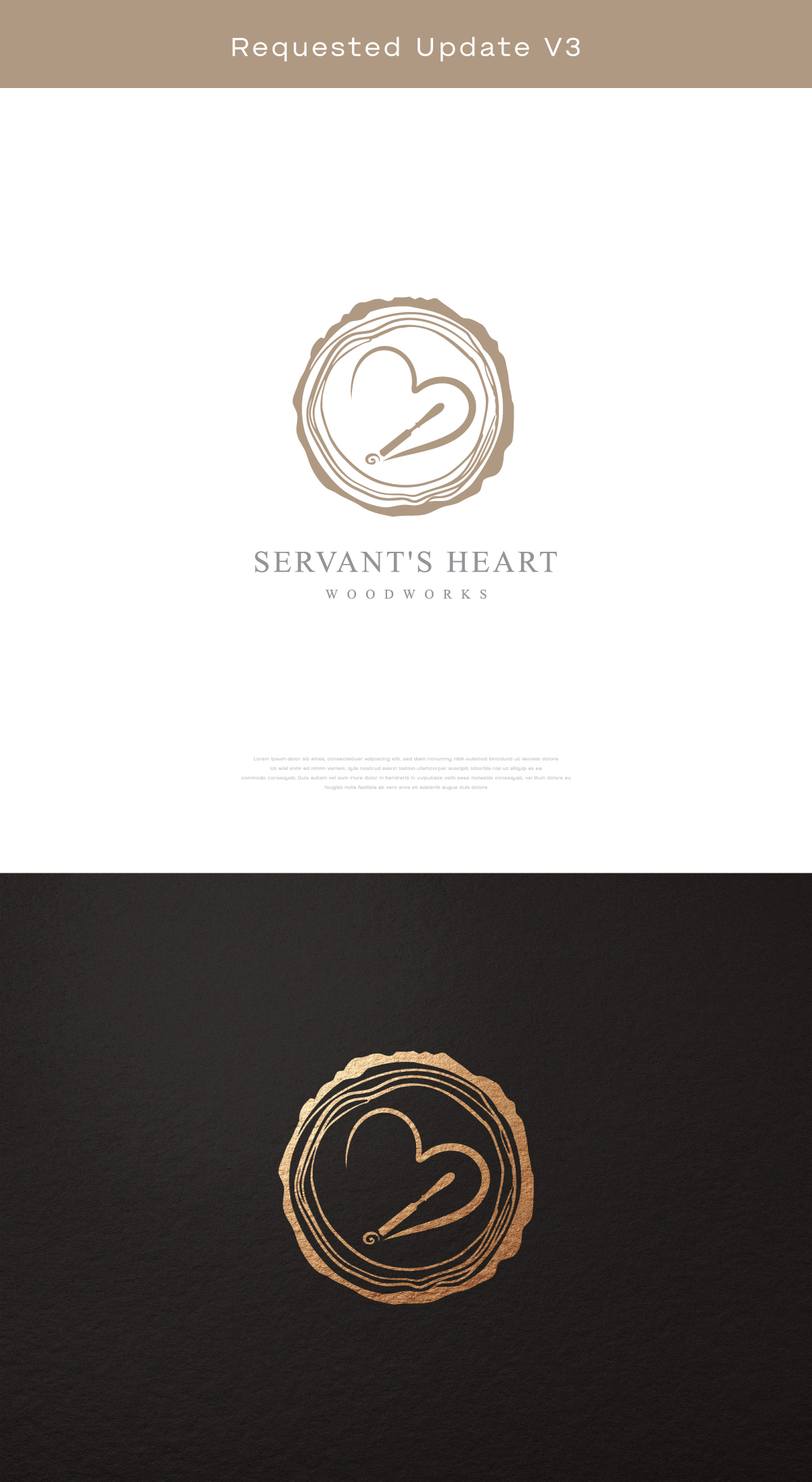 Logo Design by apik. for Servants Heart Woodworks | Design #32240366