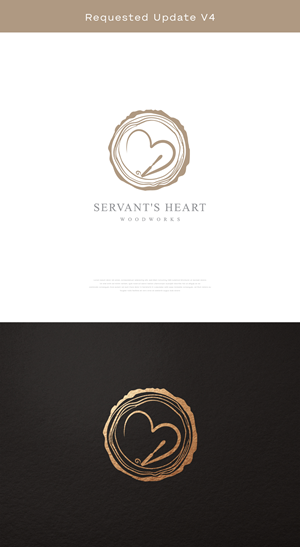 Logo Design by apik. for Servants Heart Woodworks | Design: #32240397