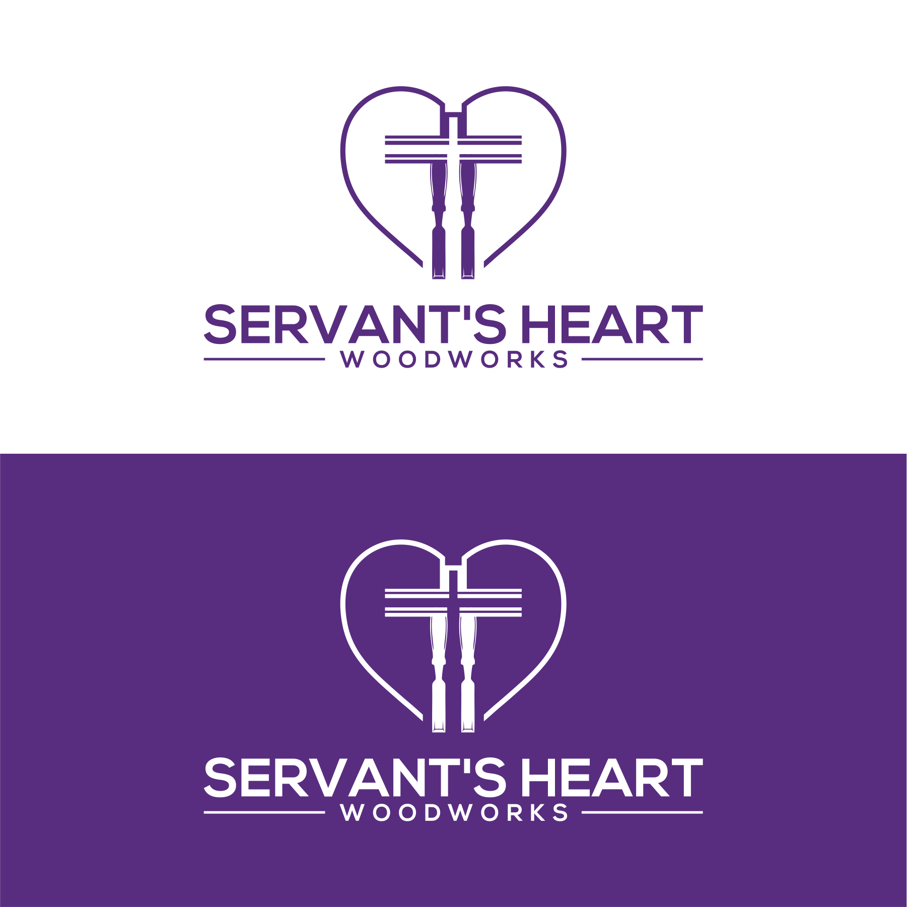 Logo Design by diego costa for Servants Heart Woodworks | Design #32219581