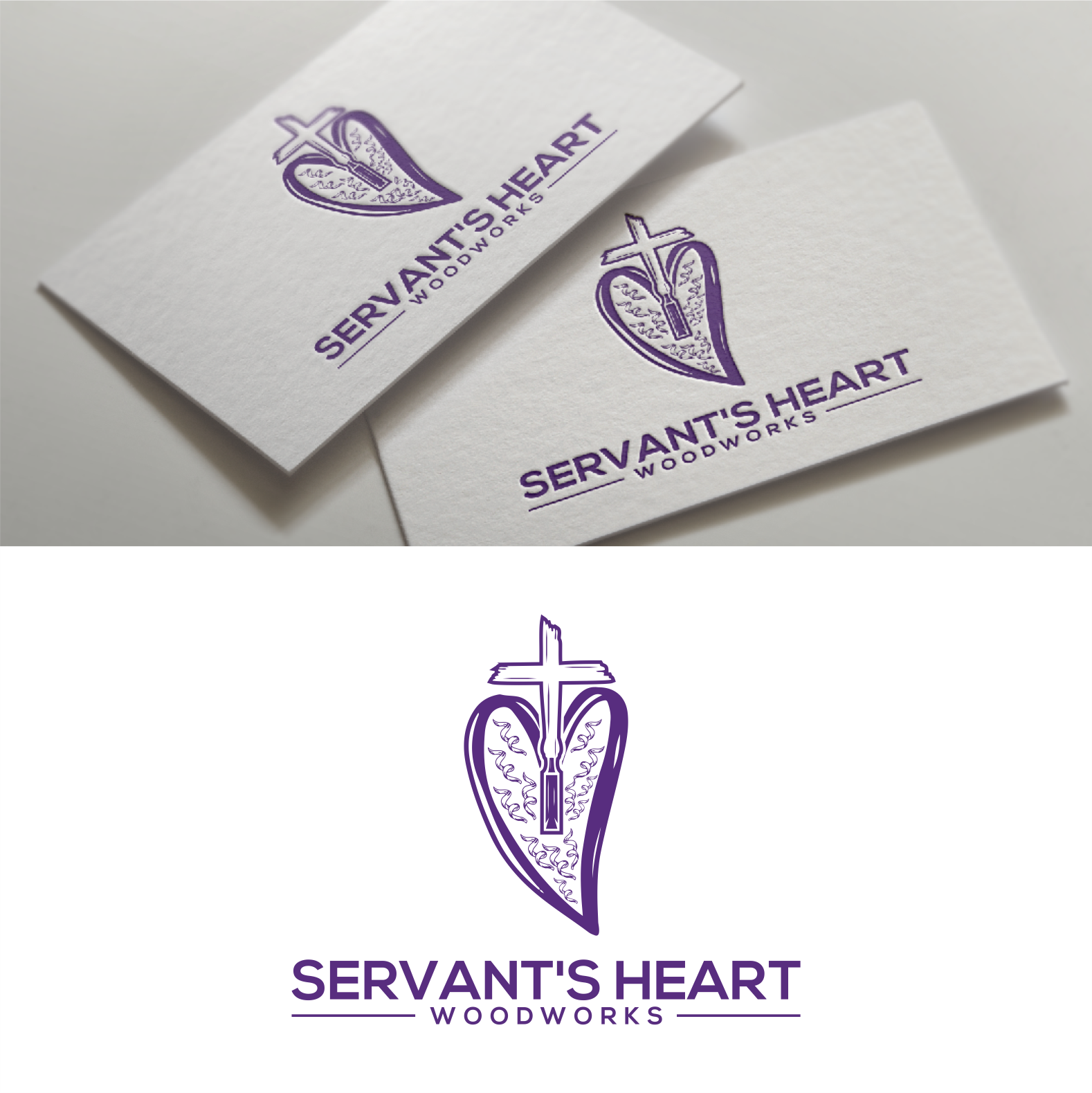 Logo Design by diego costa for Servants Heart Woodworks | Design #32237989