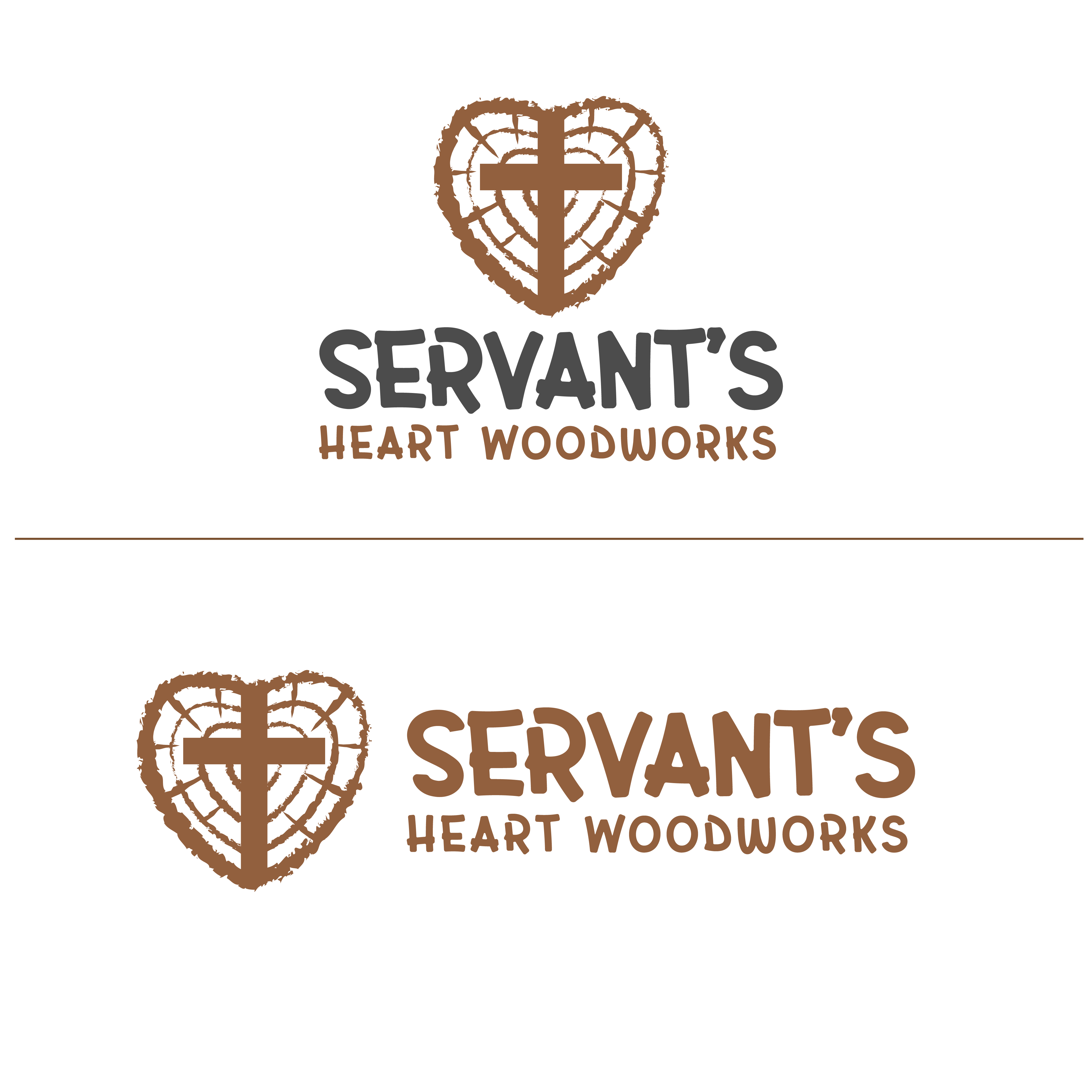 Logo Design by ShahidUllah for Servants Heart Woodworks | Design #32219341