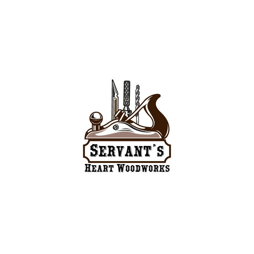 Logo Design by The Moving pixel for Servants Heart Woodworks | Design #32218344