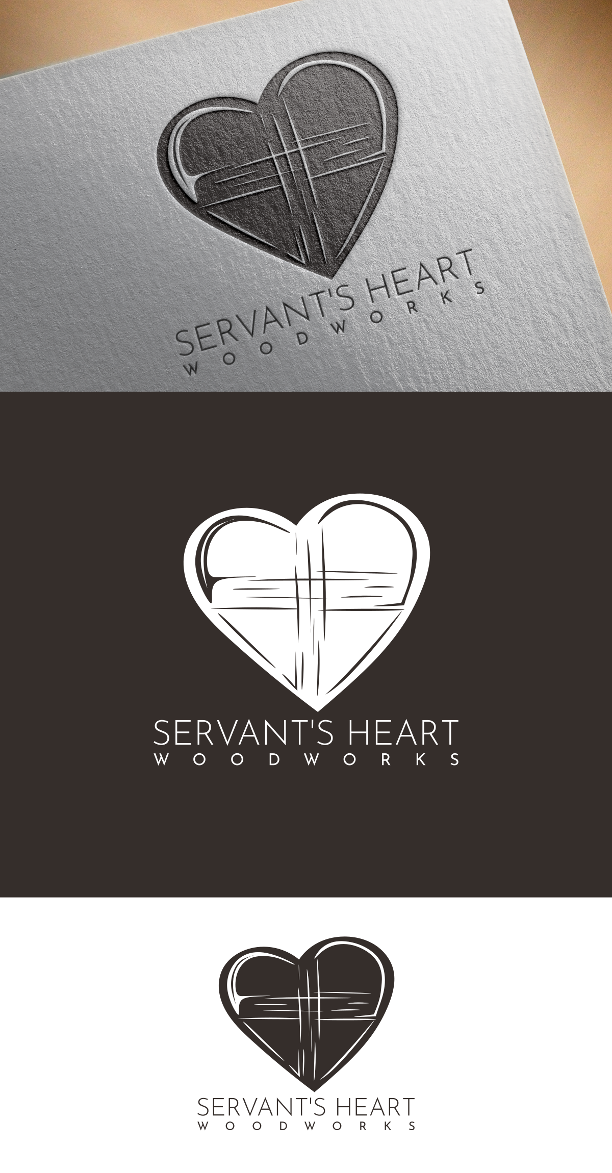 Logo Design by design.bb for Servants Heart Woodworks | Design #32224555