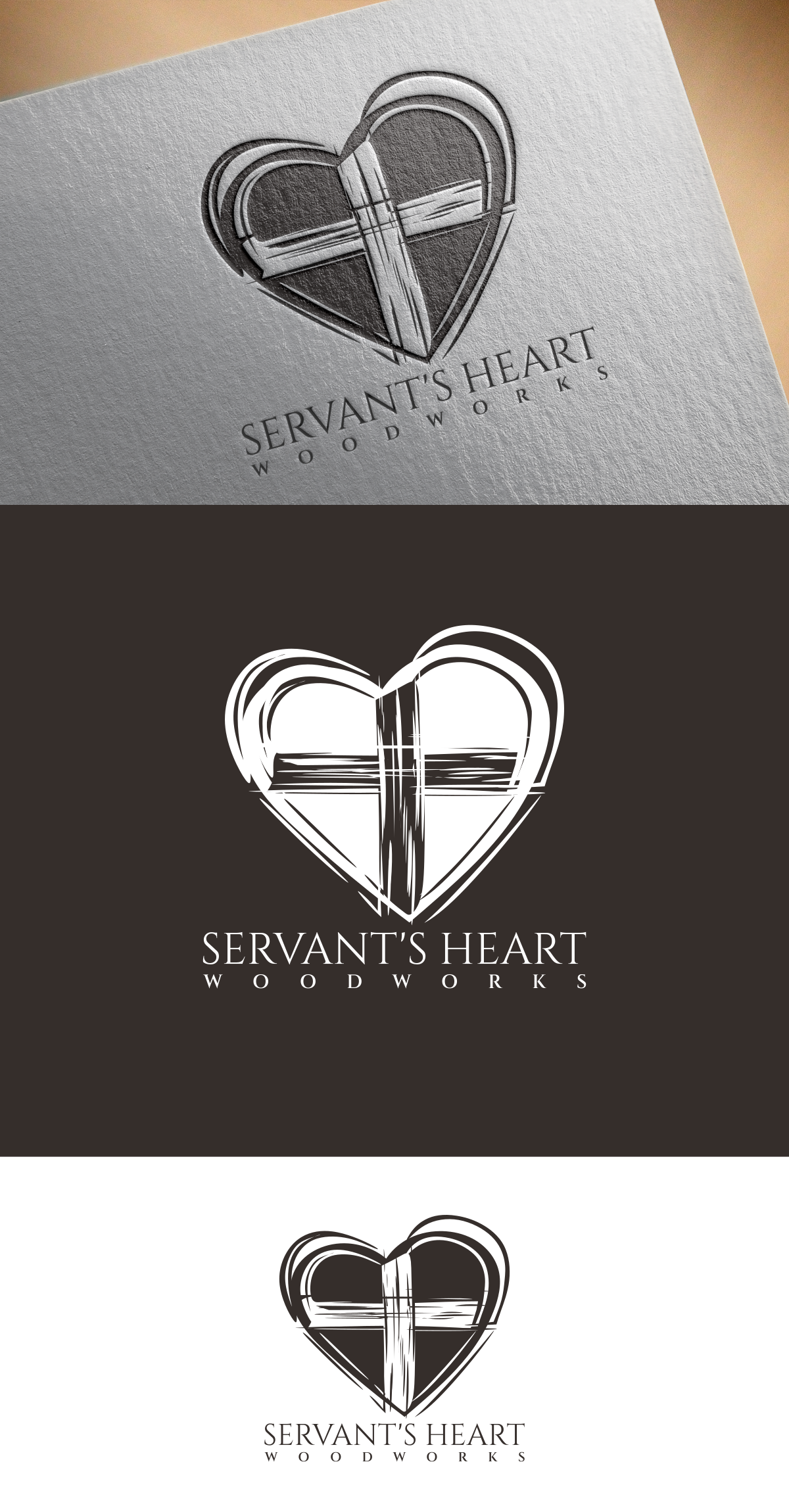 Logo Design by design.bb for Servants Heart Woodworks | Design #32224558
