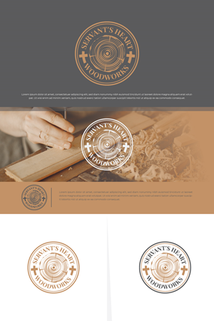 Logo Design by TrisDesign for Servants Heart Woodworks | Design: #32244766