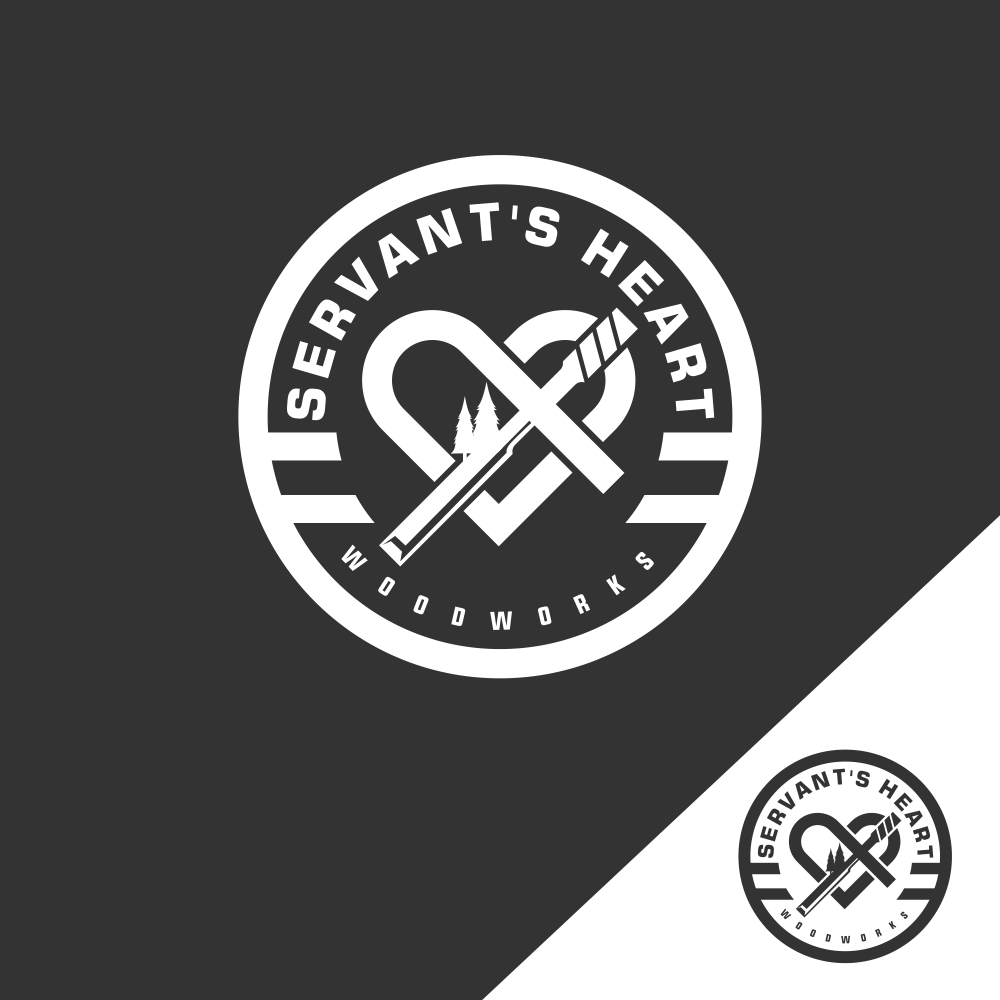 Logo Design by Gerald Design 3 for Servants Heart Woodworks | Design #32244115